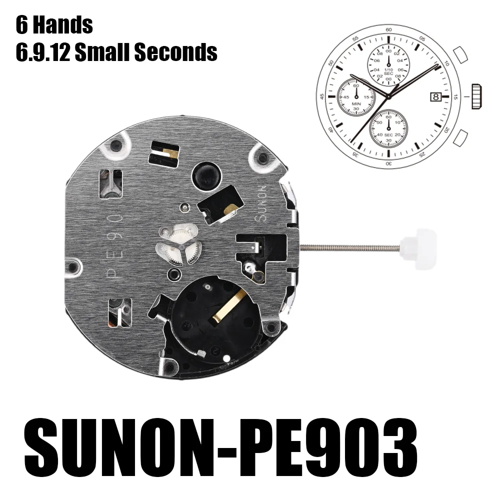 PE903 Movement Sunon PE903 Movement Hands with Eyes ＆Date