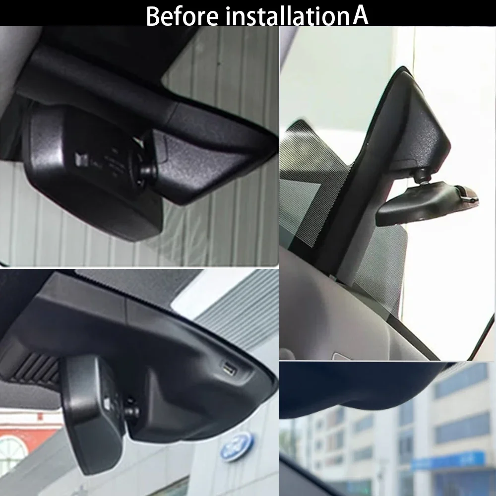 ZJCGO 4K 자동차 DVR 대시 캠 와이파이 전면 후면 카메라, 포드 포커스 4 Mk4 2018 2019 2020 2021 2022 2023 2024, 24 시간 모니터