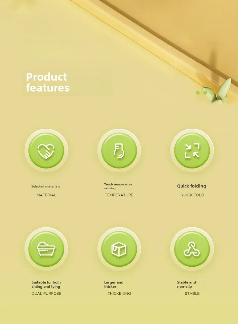 Foldable Baby Bath Tub Intelligent Temperature Display undefined