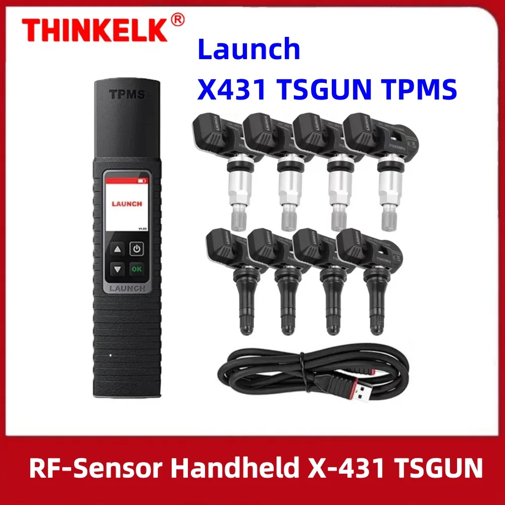 Launch X431 Tsgun Tpms Strumenti Diagnostici Per La Pressione Dei Pneumatici Tpms 433 + 315Mhz 2 In1 Rf-Sensor Handheld Clear Tire Pressure Fault