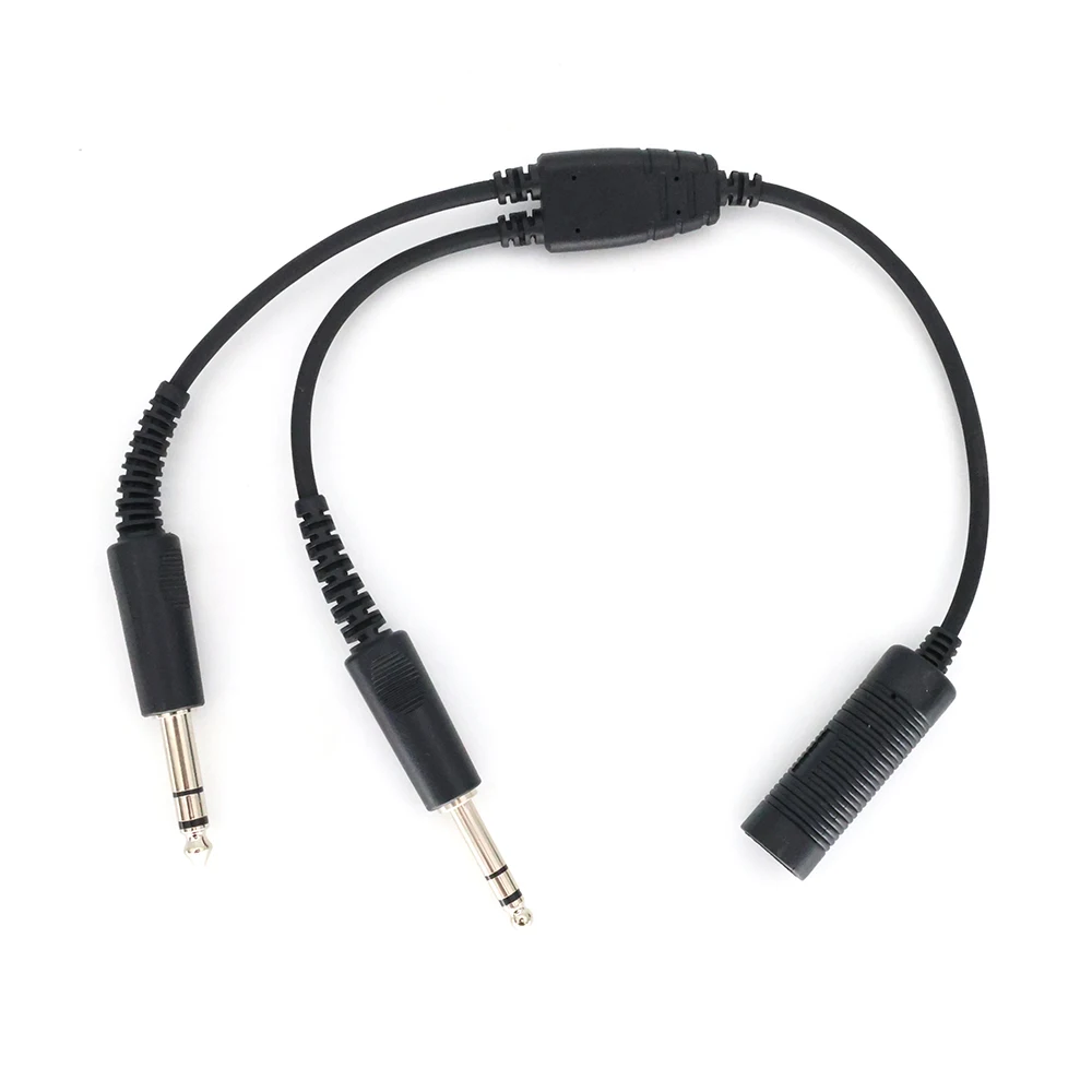 

Airbus Headset Adapter Cable 7.1mm To GA Dual Plug Cable long duration Aviation Headphone line accessories cable