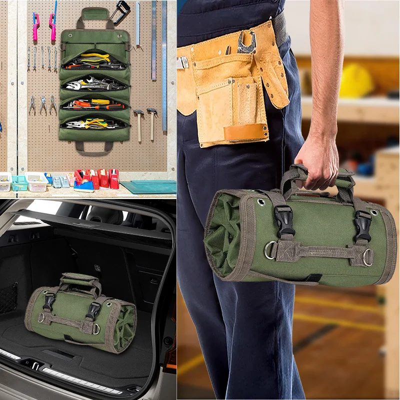 Multifunction Portable Hardware Tool Organizer Waterproof Storage Bags for Car Suspension Tools Hardware Storage Electrician Bag