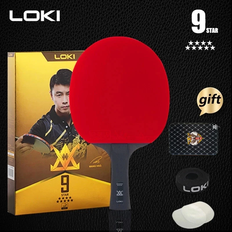 LOKI 9 Star High Sticky Competition Table Tennis Racket Carbon Blade