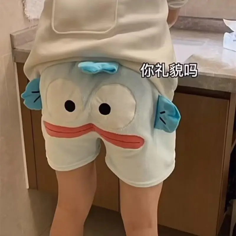 2023 Cute Funny Men's Ugly Fish Pajamas Ugly Cute Embroidered Shorts Large Size Men's and Women's Comfortable Loose Casual Pants