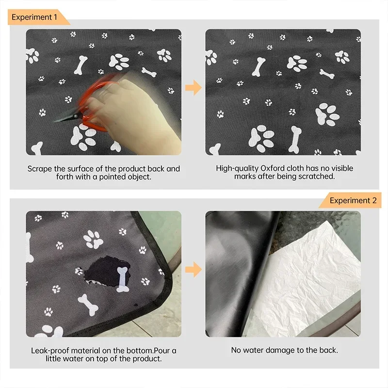 Dog car seat cover waterproof Oxford cloth pet car mat for outdoor travel