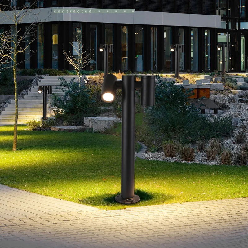 Outdoor Double Head Can Be Rotated 180&deg; Lawn Light Creative Garden Garden Light Villa LED