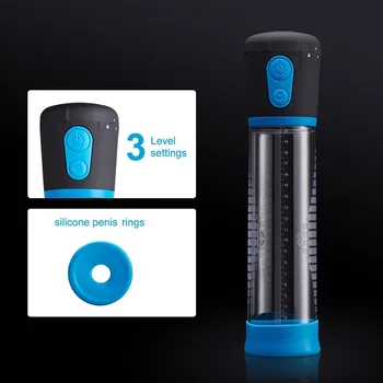 Electric Penis Pump Sex Toys for Men Male Masturbator Penis Extender Enlargement Enhancer Vacuum Pump Penis Enhancement Sleeve 2