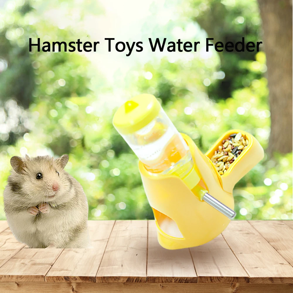 Hamster Water Feeder Food Dispenser Bowl Anti Fall Stable Standable for Hamster Pig Rat Pet Supplies