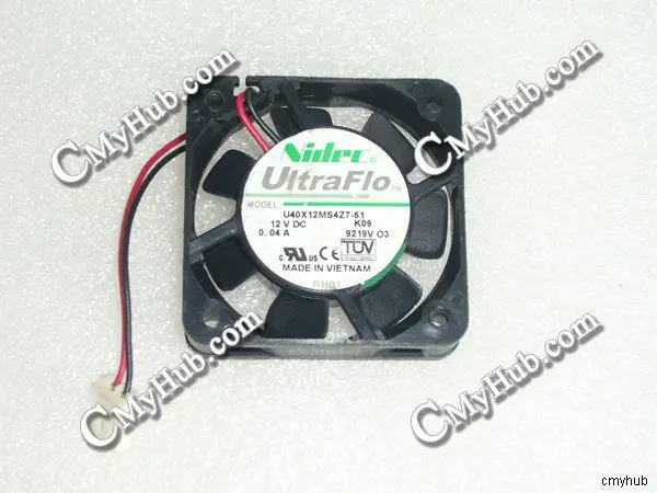 

Для Nikon U40X12MS4Z7-51 K09 DC12V 0.05A 4010 40 мм 40x40x10 мм 2-контактный охлаждающий вентилятор
