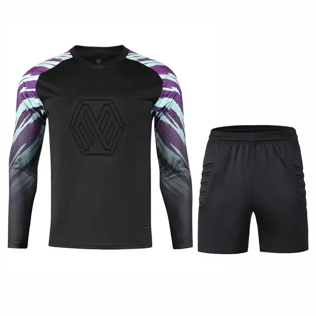 thumbnail image 1 of Camiseta de fútbol para hombre y niño, chándal de manga larga, trajes de portero para adultos y niños, 1 of 5