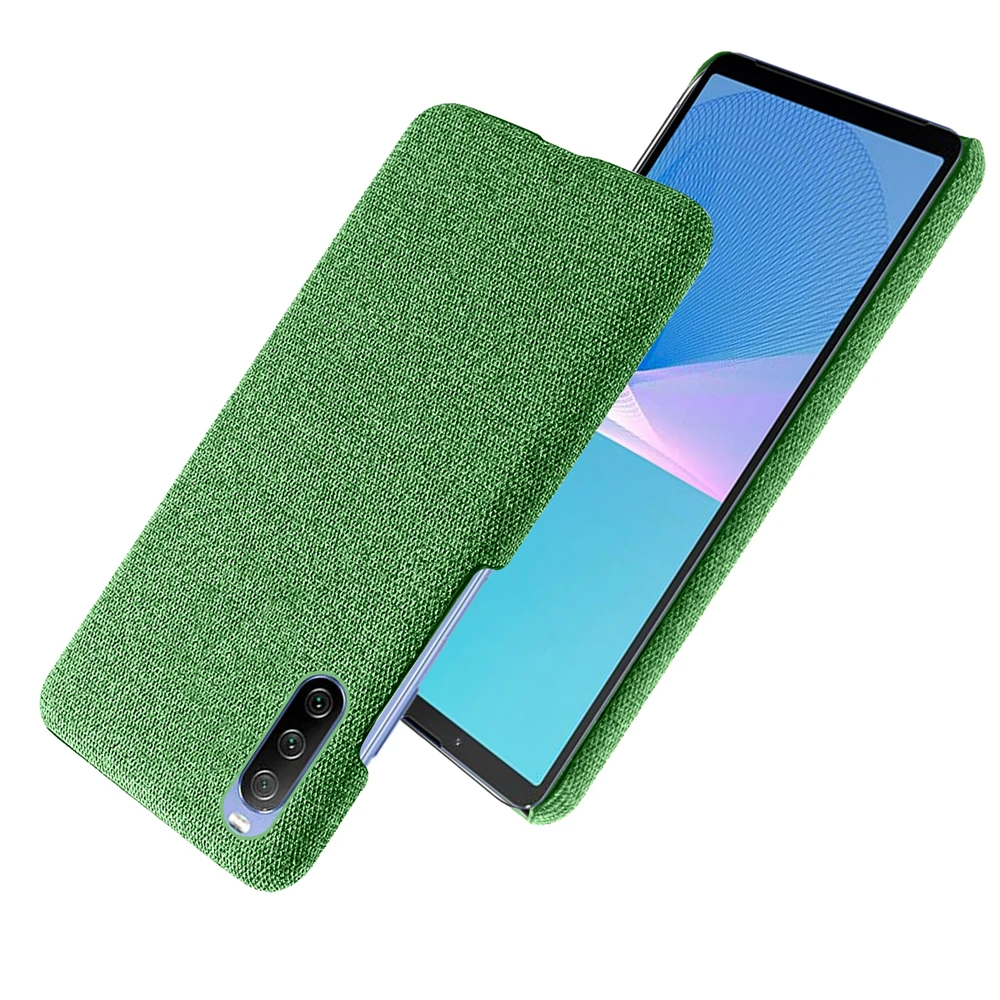 

Cloth Antiskid Case Cover For Sony Xperia 10 III 1 5 II 10III 10 Plus Xperia5 Xperia10 III Slim Retro Fabric Hard PC Phone Funda
