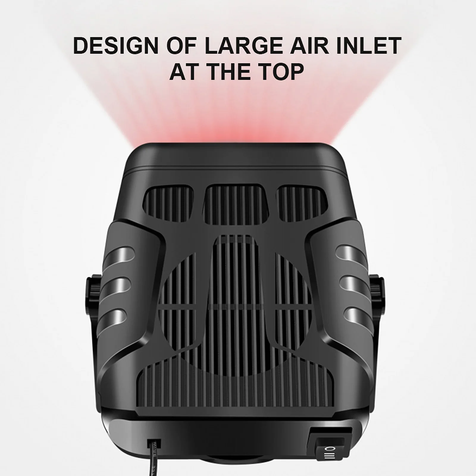 12V/24V Car Windshield Defogger Defroster Heating Cooling Fan Electric Heater Fan 360 Degree Rotating Anti-Fog Automobile Heater