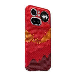 Enhanced Carbon Fiber Pattern Magnetic Slim Protective Case - Hard PC Shell for Nothing Phone (4a) Pro (Color 2)