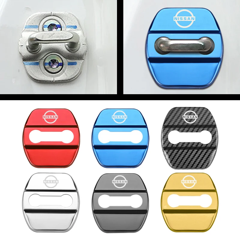 VEHICAR 4PCS Car Door Lock Cover for NISSAN Qashqai XTRAIL JUKE NOTE