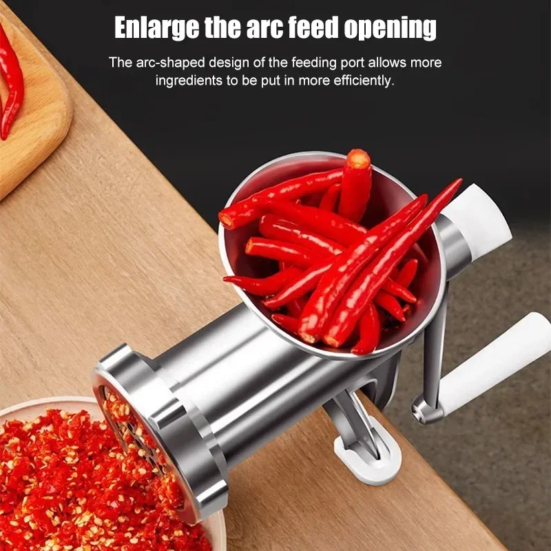 Stainless Steel Manual Meat Grinder Noodle Sausage Making Machine Food Processor Home Kitchen Cooking Tools Kitchen Gadgets meat grinder