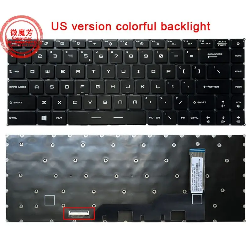 

Новая клавиатура RU/US для MSI GE66 GP66 Raider 10SF 10SFS 10SGS MS-1541 GS66 Stealth 10SD 10SE MS-16V1 с RGB подсветкой Per-Key