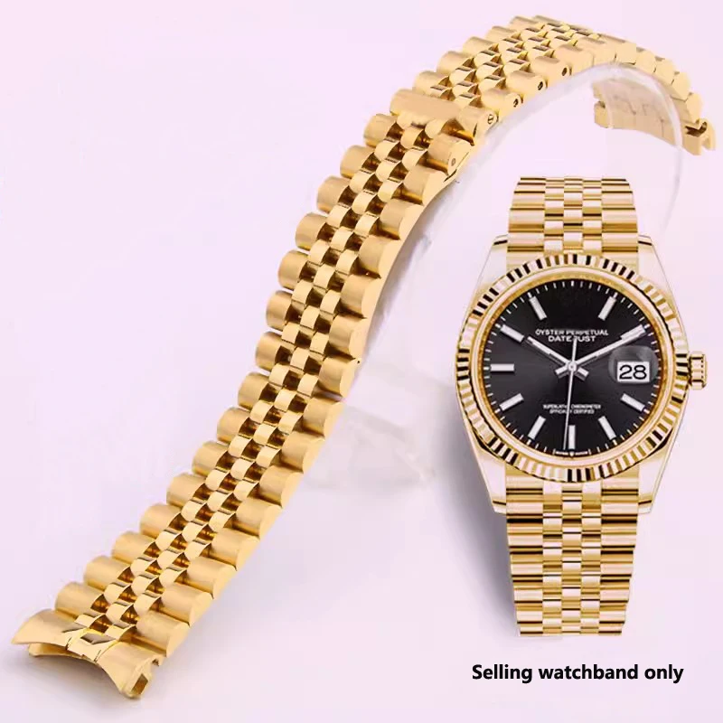 Orologio Bracciale Per Rolex Datejust Day-Date Oysterpertual Date Watchband Accessori Per Orologi In Acciaio Inossidabile Cinturino 13Mm 17Mm 20Mm