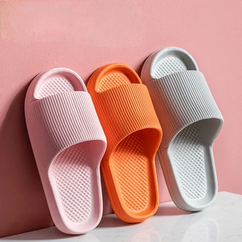 Thick Platform Bathroom Home Slippers Women Fashion Soft Sole EVA Indoor Slides Woman Sandals 2024 Summer Non-slip Flip Flops 1
