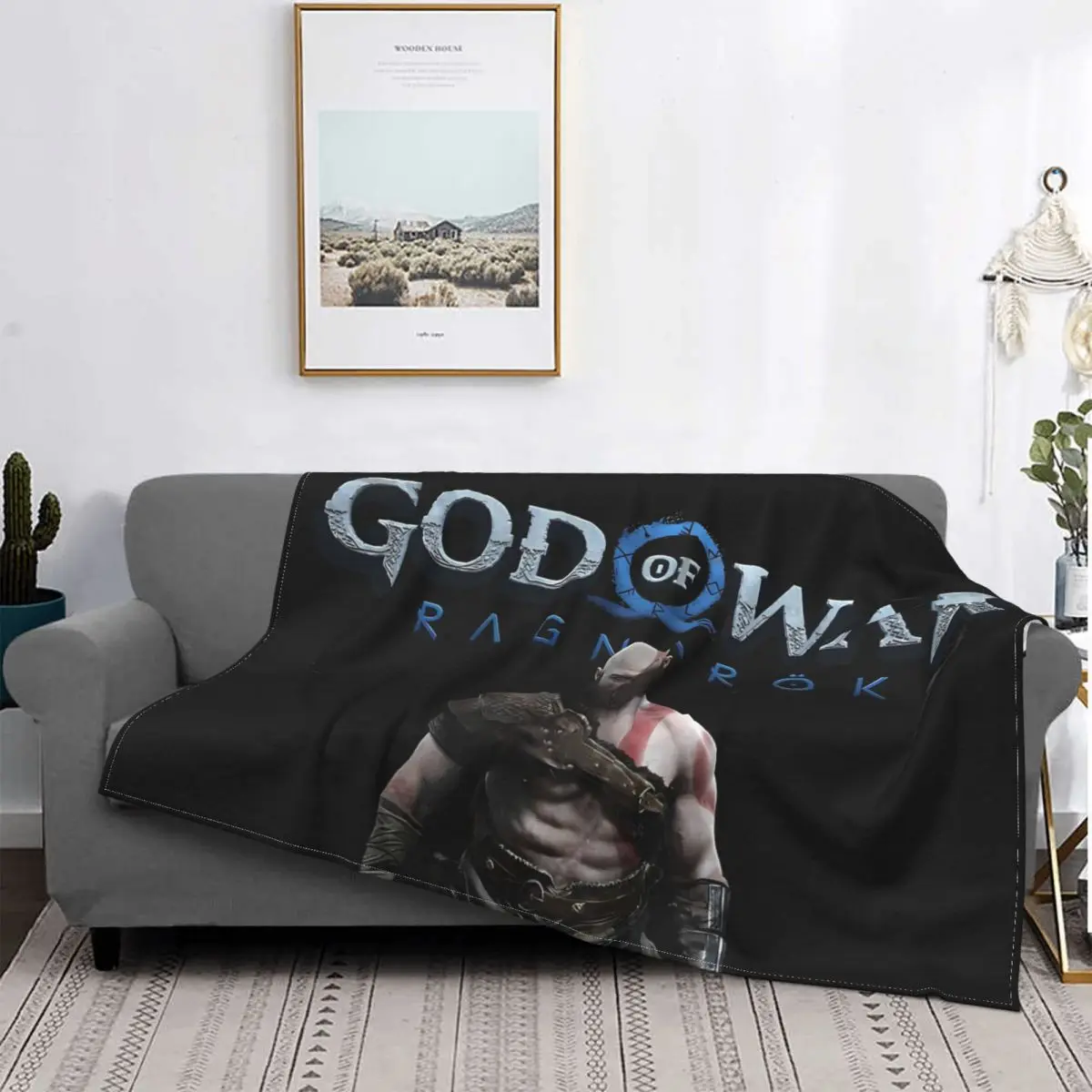 God Of War Ragnarok Coperta Da Gioco Fleece Velvet Super Warm Plaid Kratos God Of War Ragnarok Coperte Da Tiro Per Auto Tappeto Pezzo