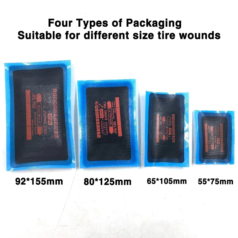 Four Sizes Meridian Tube Cold Patch Film Tire patches Tire repair tools for automobiles and trucks