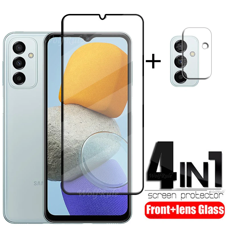 4 en 1 para M23 5G Glass para Samsung M23 5G Protector de pantalla de templado para Samsung A13 A12 M31S M33 M23 5G Lens Glass| Protectores de pantalla de