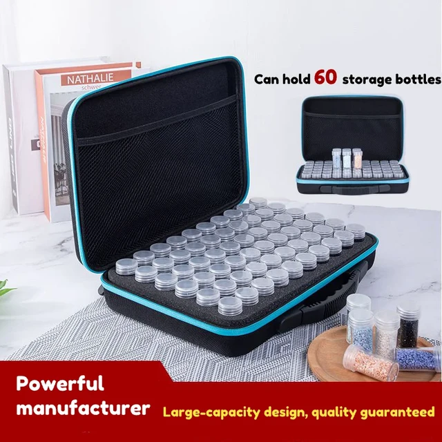 5d Diamond Painting Accessories Storage Box 7/30/60/88 Slot Beads Bottles  Container Jar Zipper Case For Diy Diamand Painting - Diamond Painting Cross  Stitch - AliExpress