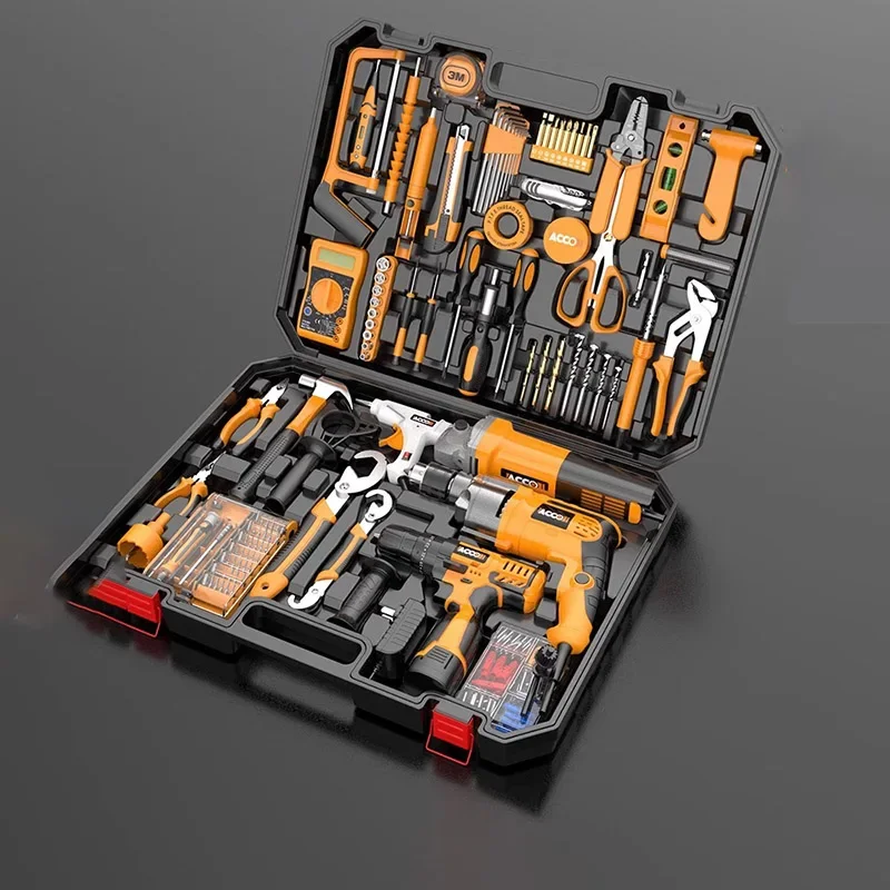 Household Tool Kit Multi Functional Industrial Hardware Combination Electric Tools Complete Collection Household Maintenance