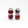 MOC Military Zombie Injured Face Accessories Building Blocks WW2 Soldiers Figures Head Emotional Weapon Parts Mini Bricks Toys 2