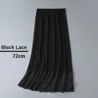 Été 3 longueurs femmes dentelle sous-jupe jupon sous robe jupe longue jupe de sécurité doublure surdimensionné sous robe Slip 6