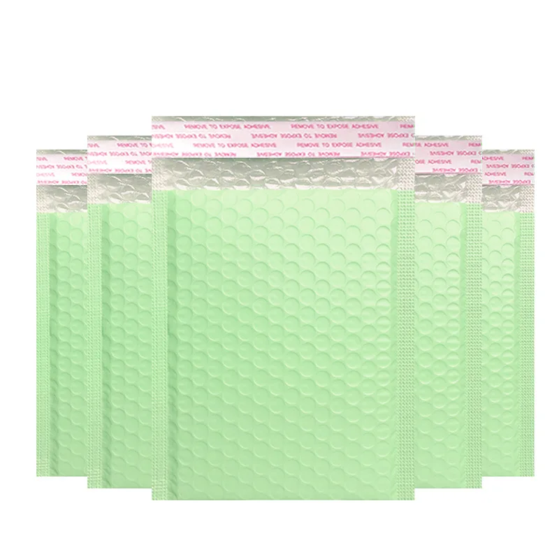 Saco de Bolha Verde Abacate, Embalagem Express Bags, Envelopes Acolchoados Impermeáveis, Suprimentos para Pequenas Empresas, Presente, 50Pcs