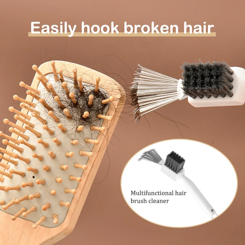 2 in1 Comb Cleaner Delicate Cleaning Hair Brush Comb Cleaning Tools Handle Embeded Tool  Airbag-comb Cleaner Edge Brush 5
