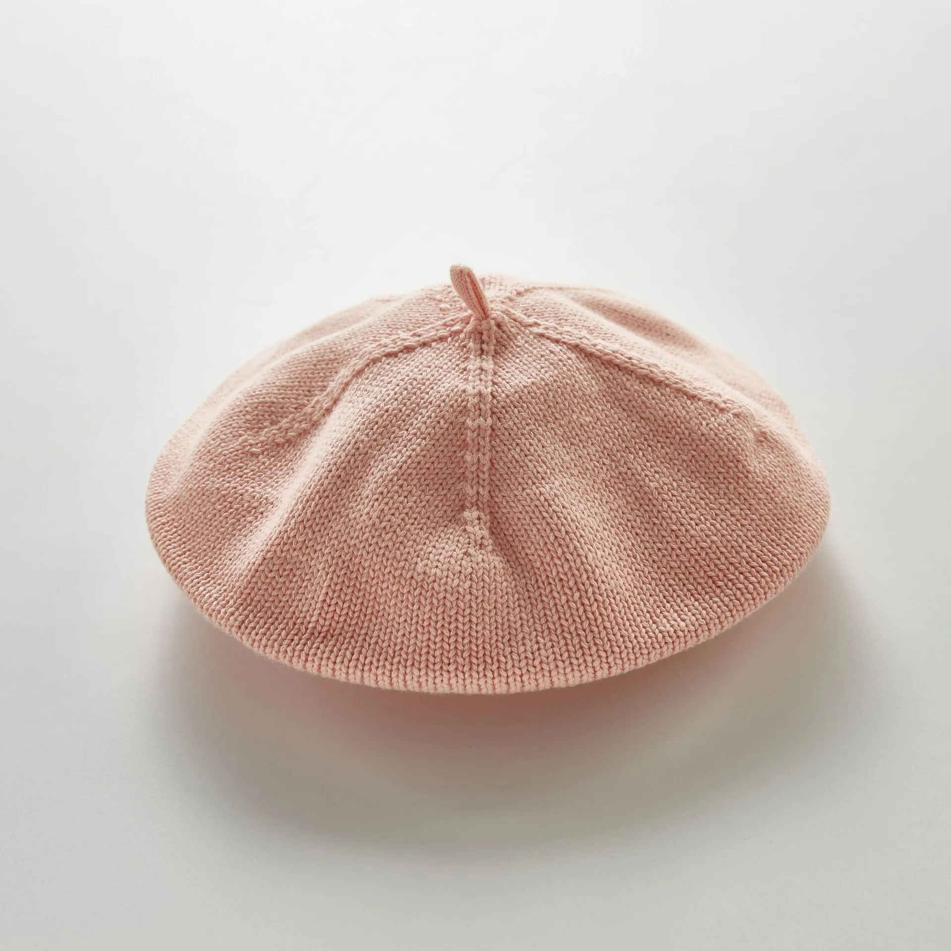 

Корейский стиль детская вязаная шапка детская шапка в западном стиле дышащая однотонная