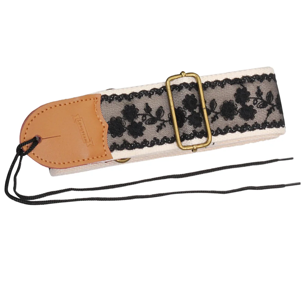 

Decorate Guitar Lace Electric Strap Folk Shoulder Bass with Anti-slip Buckle Accessory Set Decorative Skin Adjustable Acoustic