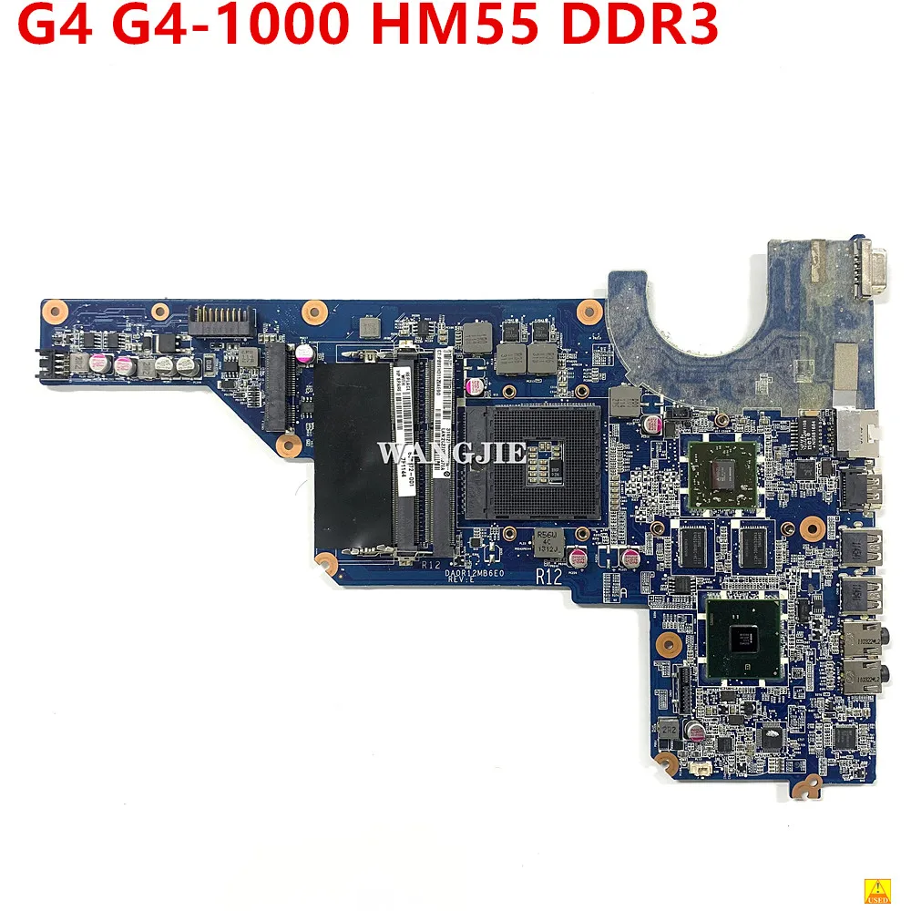 

Used For HP G4 G6-1000 Series G4T-1000 G7-1000 Laptop Motherboard 636372-001 636372-501 DA0R12MB6E1 HD6470/1G Graphics Card HM55