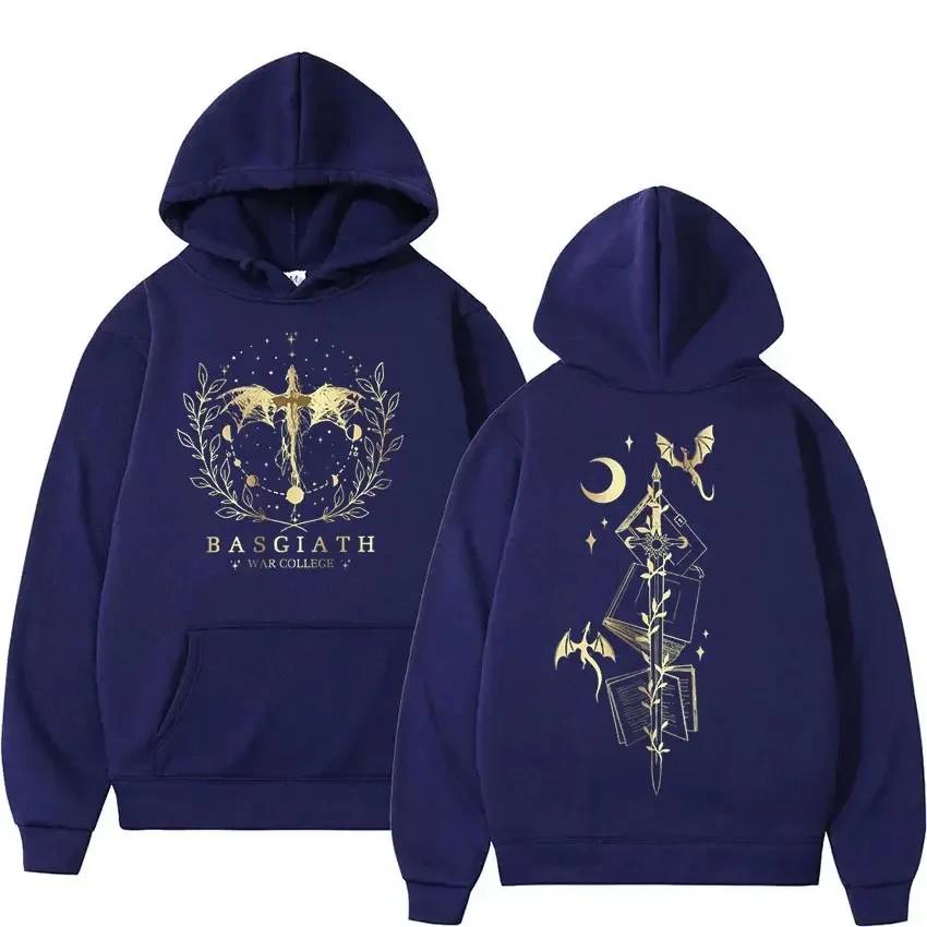 thumbnail image 1 of Basgiath War-Sudadera con capucha de algodón para hombre y mujer, ropa con estampado gráfico de cuarta ala, Tops de calle, primavera y otoño, 1 of 5