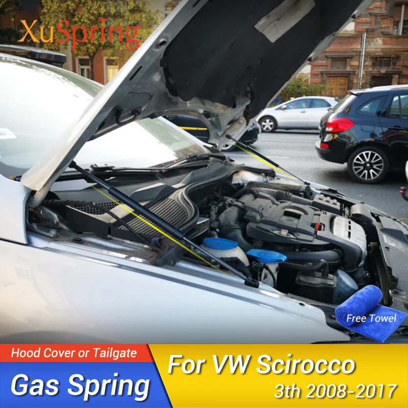 Car Accessories Car Bonnet Hood Gas Spring Shock Lift Strut Bar Support Hydraulic Rod Styling For VW SCIROCCO 2008 2010 2012 2013 2015