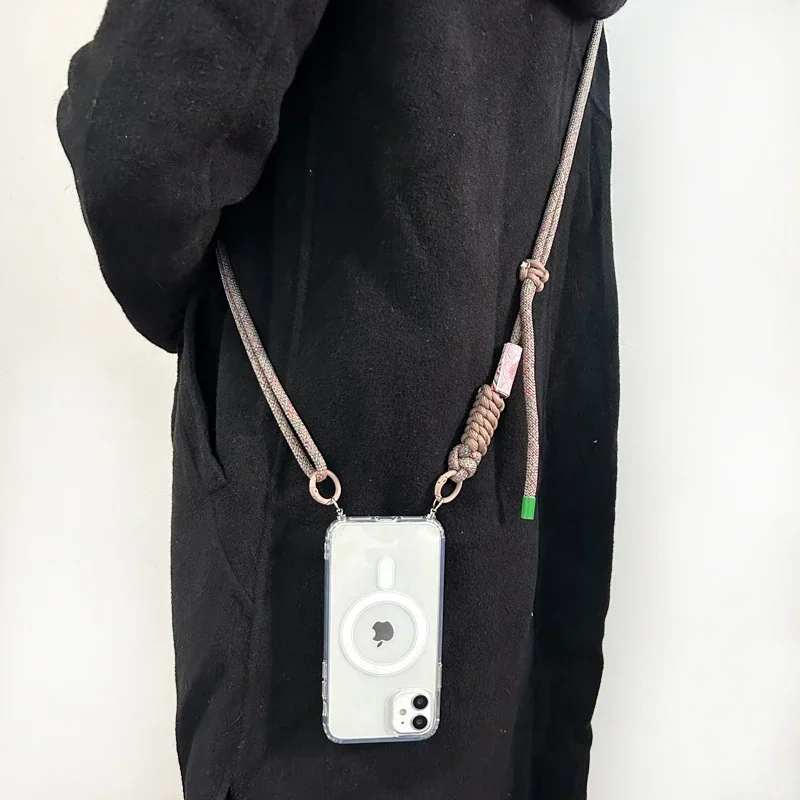 Crossbody Necklace Adjustable Strap Lanyard Magnetic Phone Case with Ultra Soft Cover