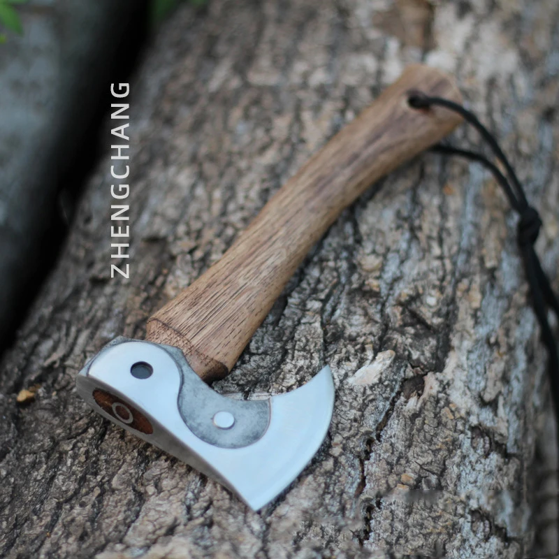Tai Chi Bagua Axe Outdoor Gardening Camping Play Forging Shape Emergency Consumption Jungle Logging Woodcutting Axe 2
