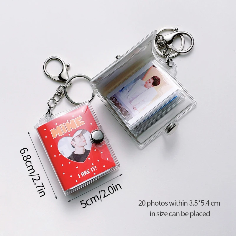 Aweisile Porte-Clés Photo 30 Pièces en Acrylique Personnalisées Rond Transparent avec Porte-clés pour Personnalisés