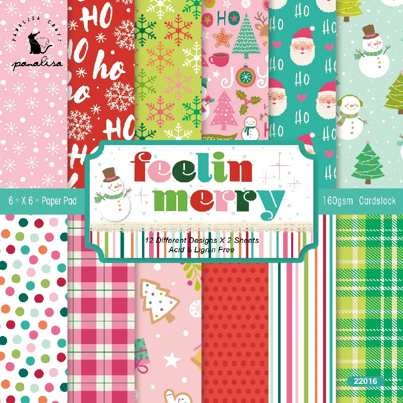 12枚6 かわいいクリスマススクラップブック紙パッド手作り紙工芸品背景紙アルバムスクラップブッキング素材カードストックギフト Aliexpress