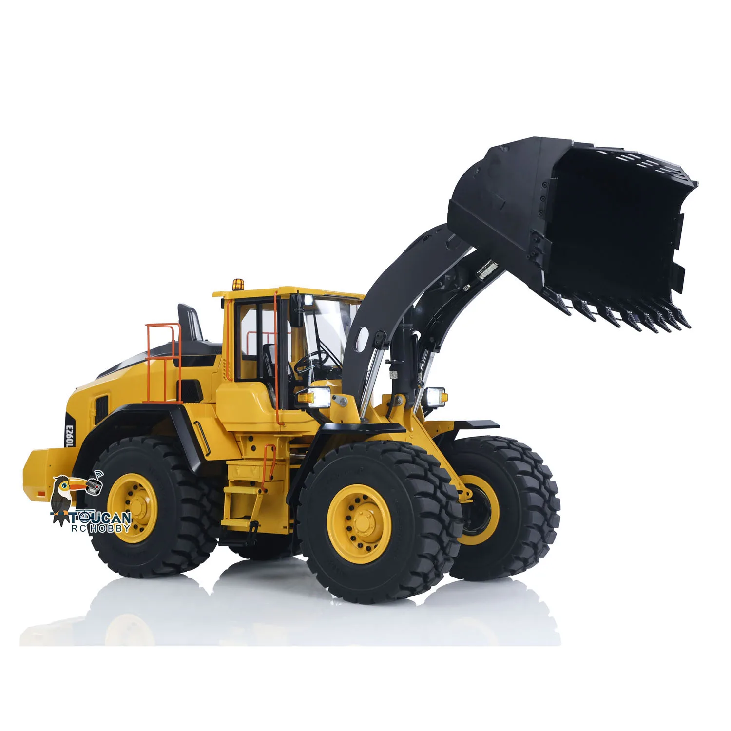 Toy Metal 1/14 E260L Hydraulic RC Loader Radio Control Machine Car Battery Painted Finished Truck Mover Vehicle Car for Boys 2