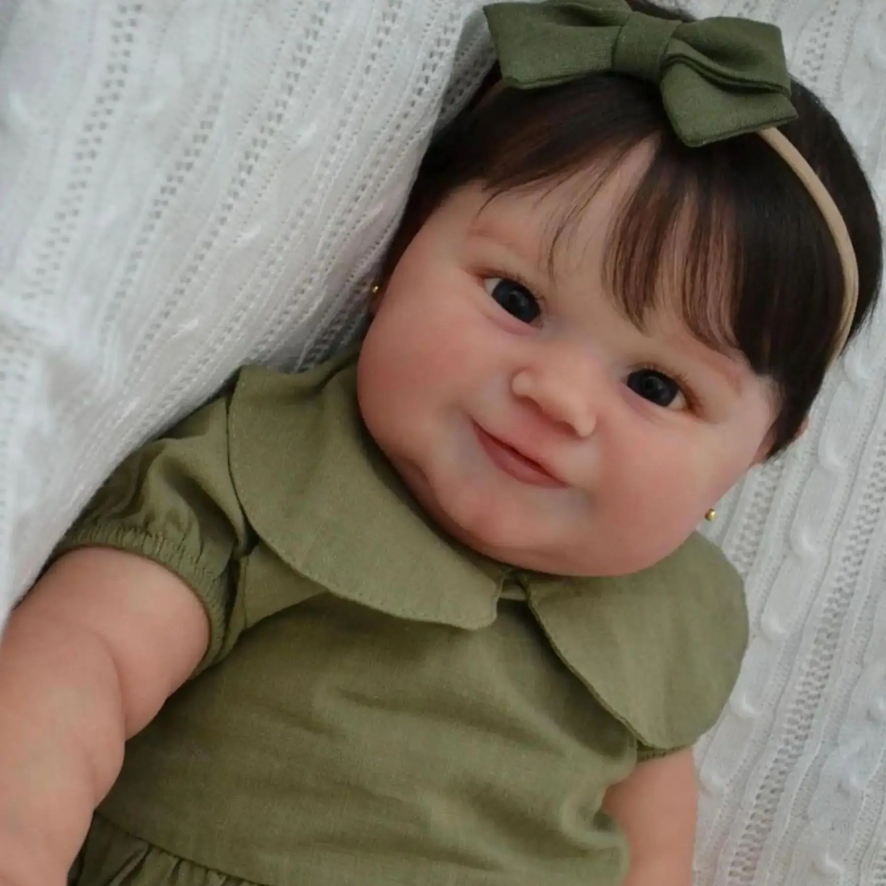 50 CM Full Vinyl Body Reborn Girl Baby Doll Toy 3D-paint Skin With Vein Maddie For Girl Princess Toddler Lifelike 4