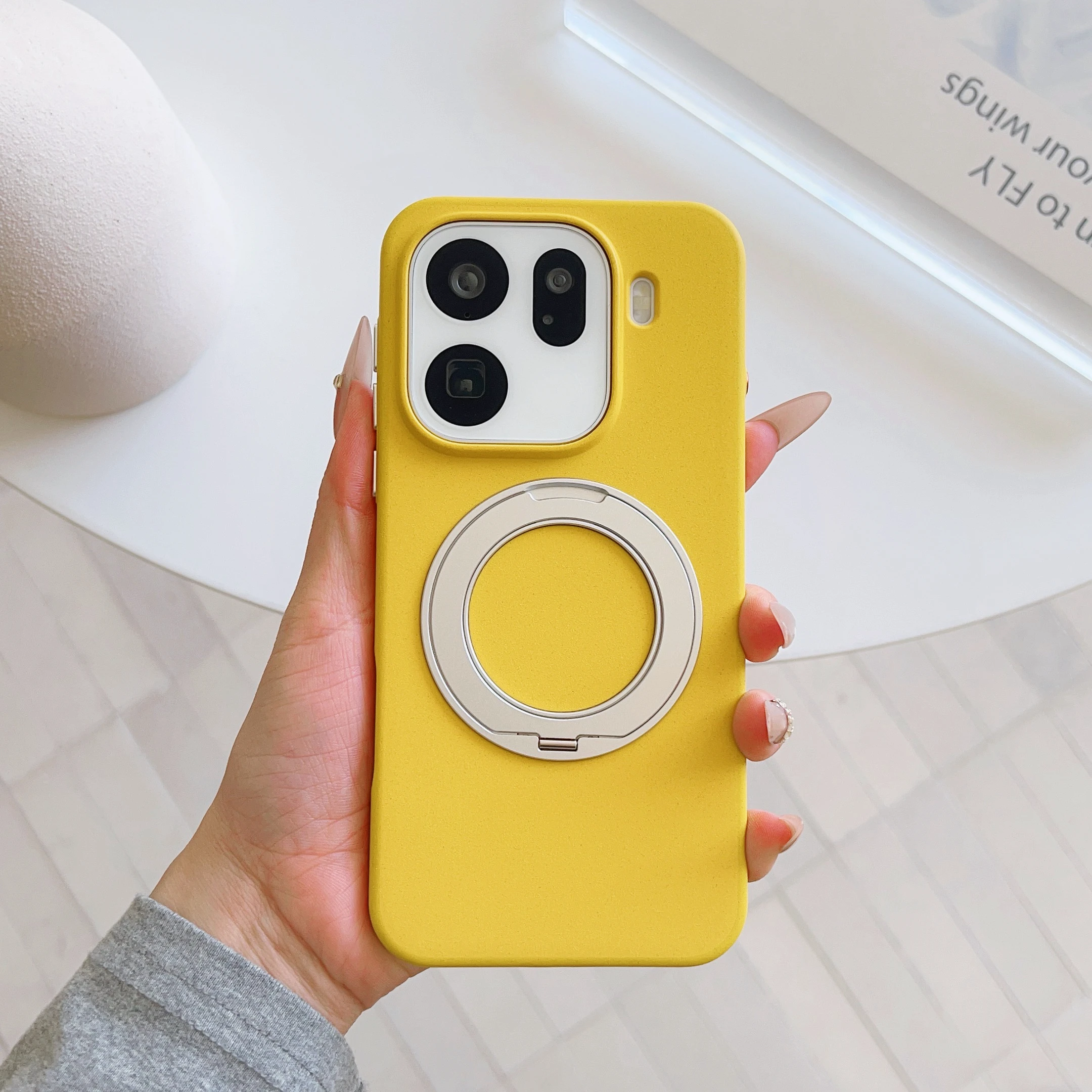 Stylish Colorful Magnetic Rotating Stand Shockproof Bumper Case