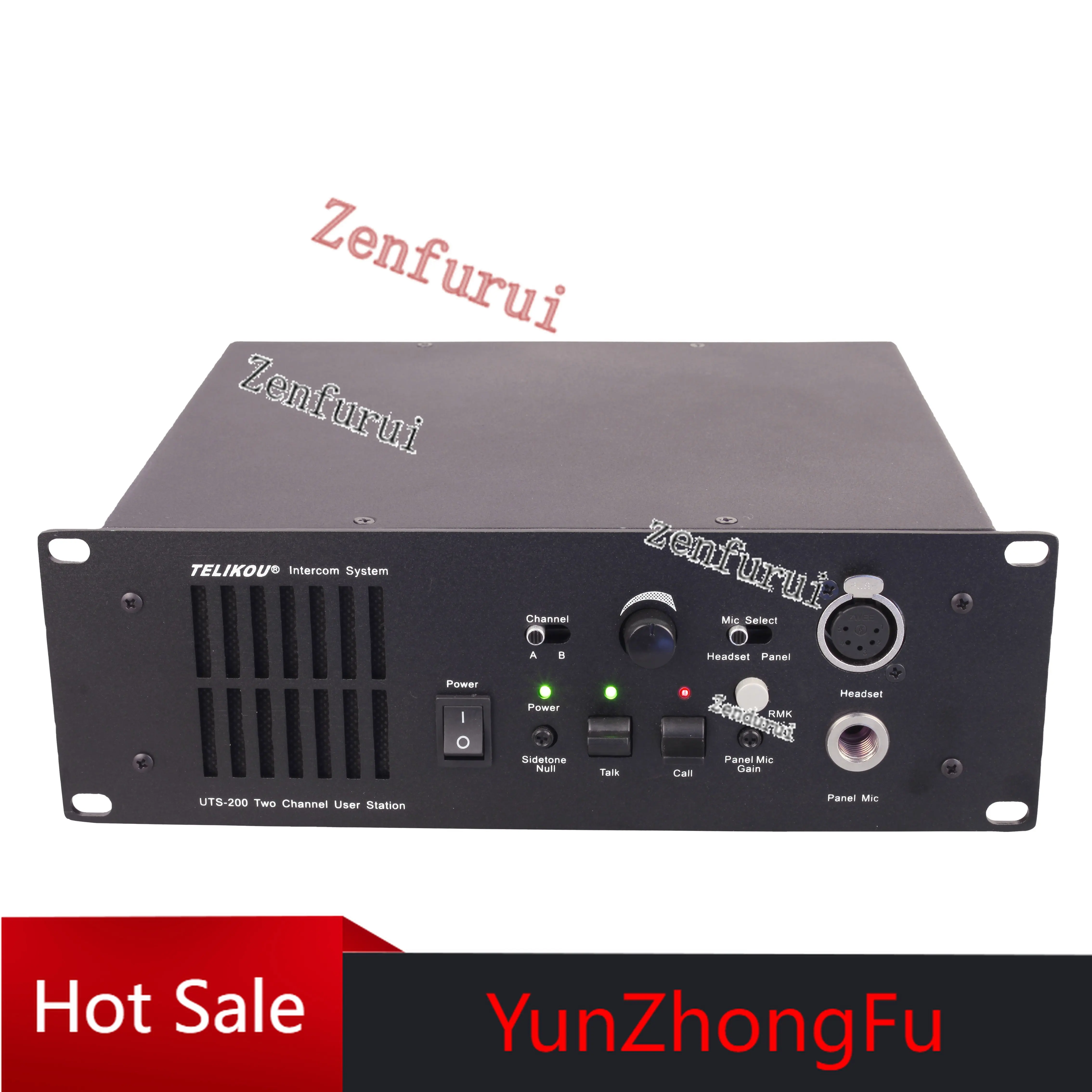

Intercom System UTS-200 Two-Channel XLR-4M/5F Headset Connector Speaker Station broadcast equipment