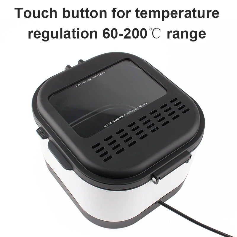 Electric Deep Fryer Oil Oven Hotpot Adjustable Thermostat Frying Machine Heating Pot Cooker 5L