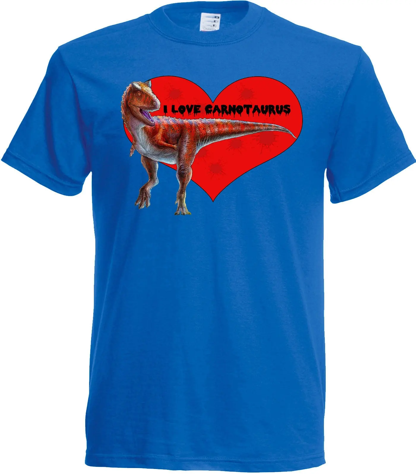 Maglietta I Love Carnotaurus. Classico Girocollo A Maniche Corte