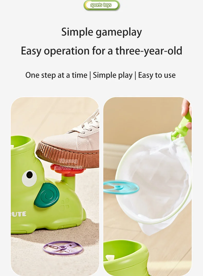 Foot step air rocket launcher toy