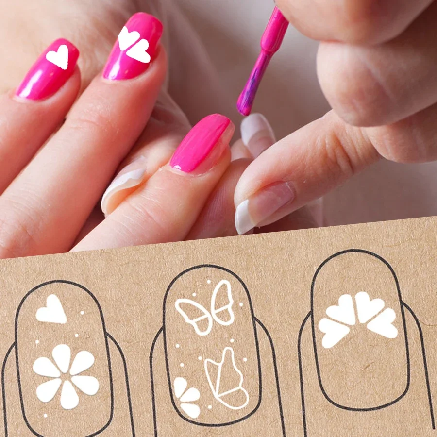 Nail Art Stamp Pen Set 4Pcs/6Pcs Stamper Floral Butterfly Designs Patterns