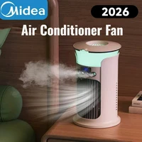 Ventilateur de climatisation portable USB Midea silencieux pour bureau, maison, camping, humidificateur, brumisateur, lampe de nuit, rafraîchisseur d'air 1