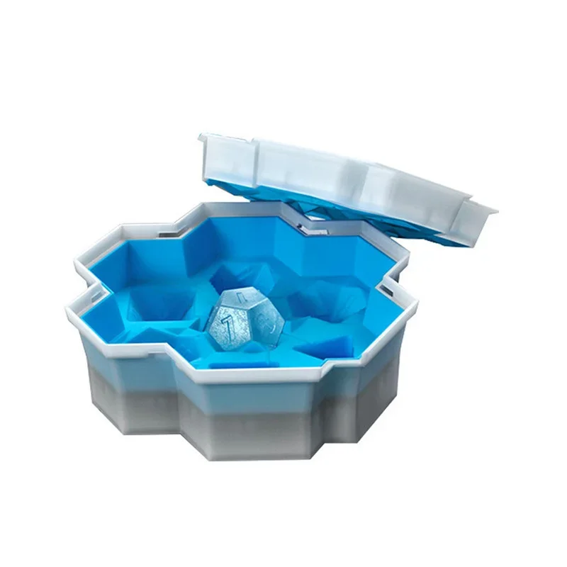 Ice Dice Ice Lattice Dice Dragon and Dungeon Sieve Cube Mold Bucket Game Tray Sieve Cube Mold Champagne